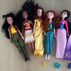 Disney Princess Royal Doll Collection - Yellow, Green, Purple